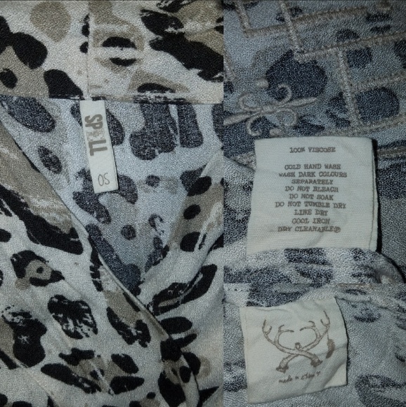 Spell designs wild ones short kimono robe leopard - Picture 11 of 13